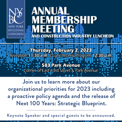 Annual Membership Meeting & Construction Industry Luncheon 2023